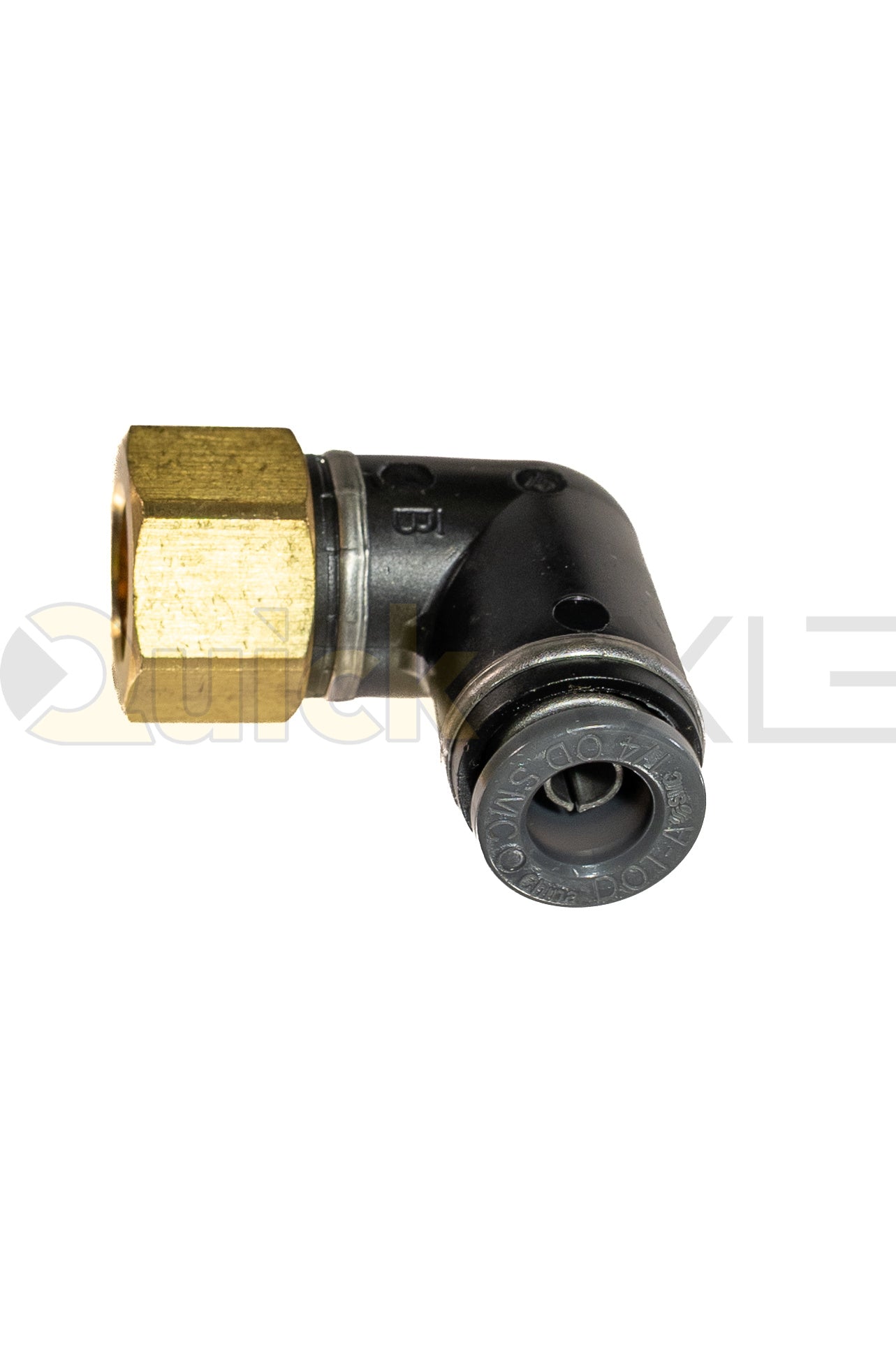 SMC 90-Degree Elbow, 1/8 FNPT x 1/4 PTC KV2LF07-34