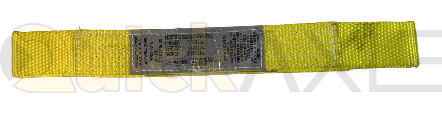 Shock Restraint Strap (Pair), 2″ wide × 17.5–18.0″ long, 1-ply - 1290004