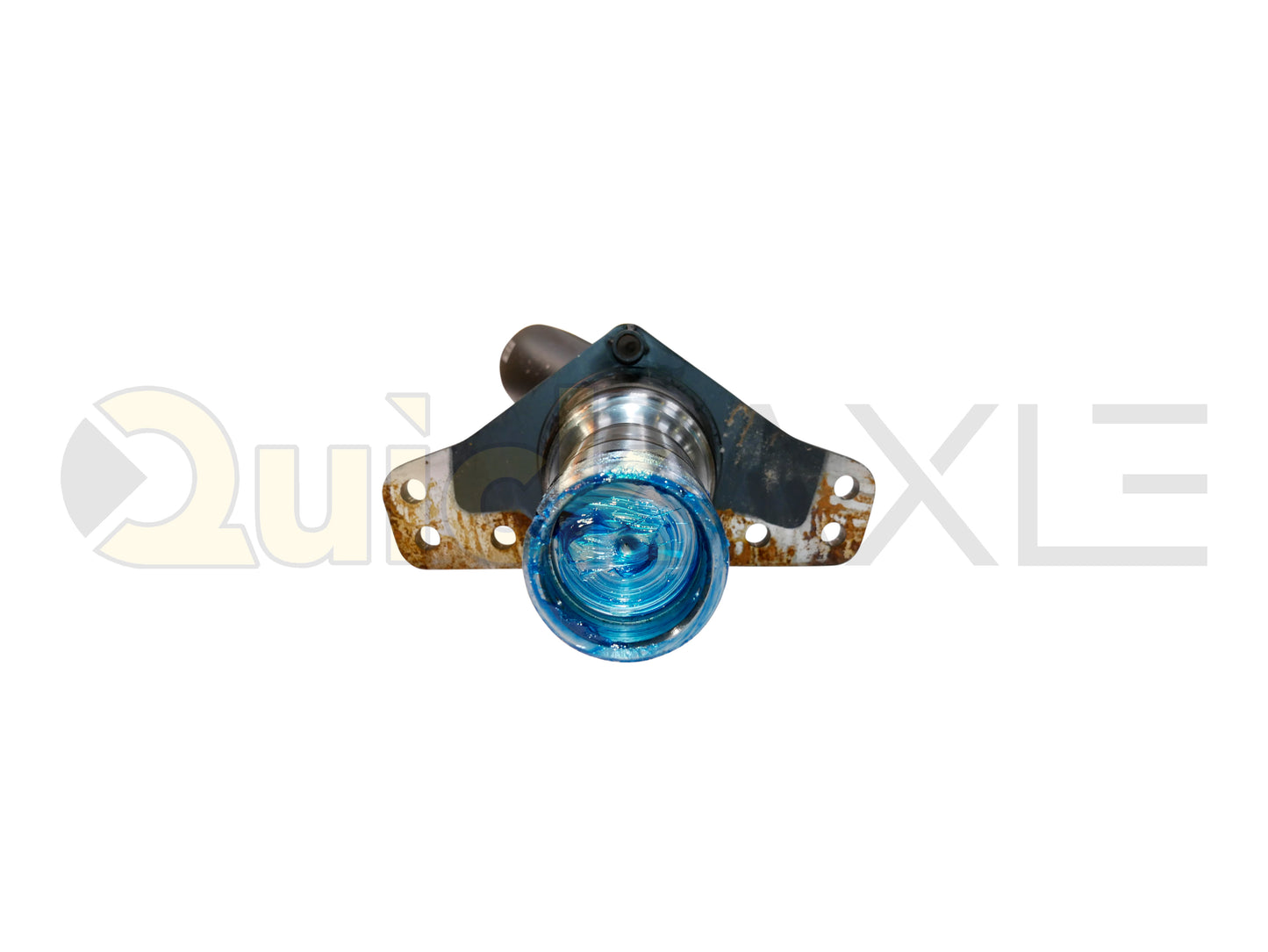 Air Disc Brake Axle, 71.5 Axle Track, QuickAxle Universal Mounting Pattern Brake Flange, 22.5k Beam, 6.25 Bent Tube With 5 in Dia and P Spindle