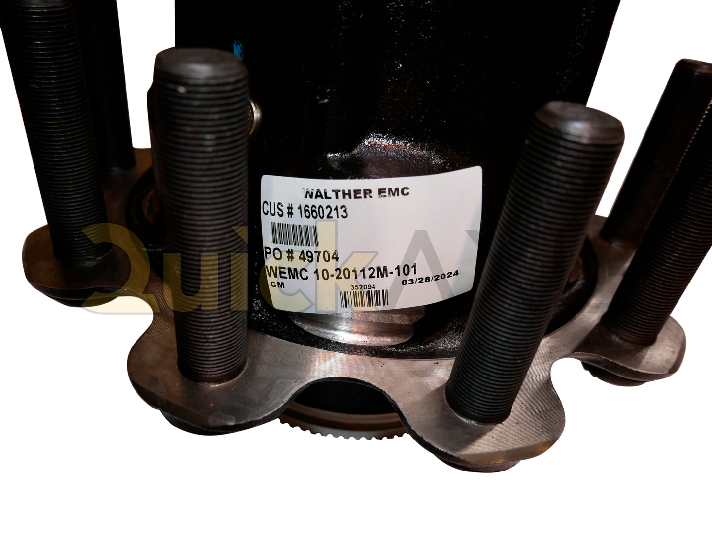 Hub, Walther EMC, Hub Pilot, P Spindle, ADI Hub Material, Yes Side Fill, Long Stud, M22 Stud Size