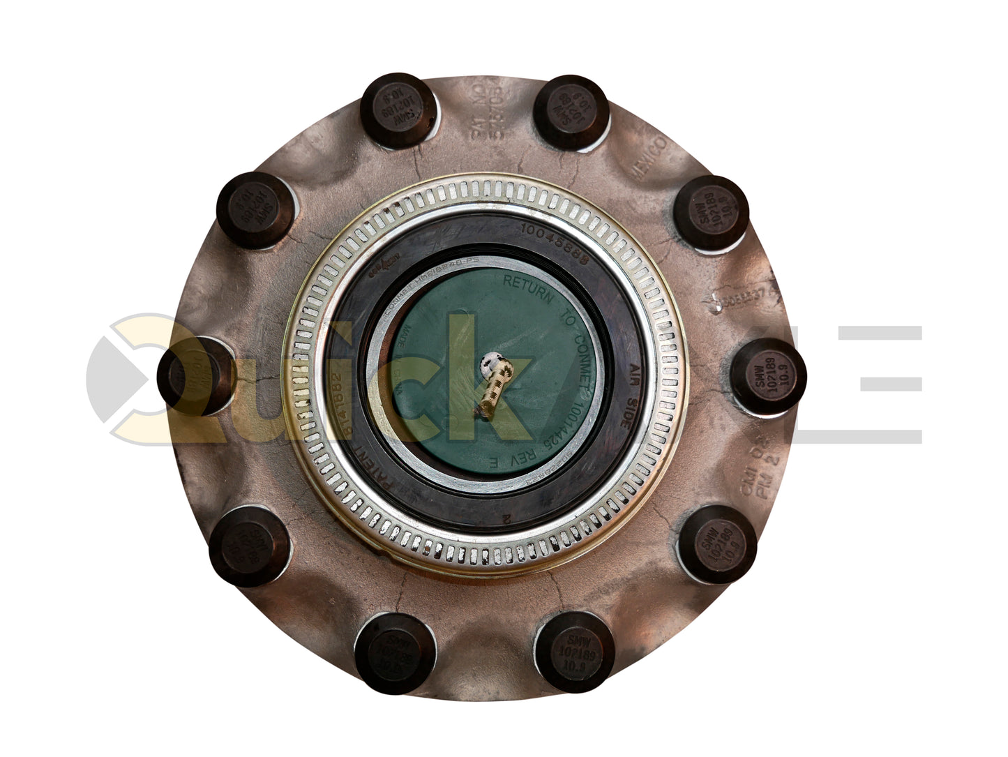 Hub, ConMet, Hub Pilot, N Spindle, Aluminum Hub Material, Includes Side Fill, Long Stud, M22 Stud Size