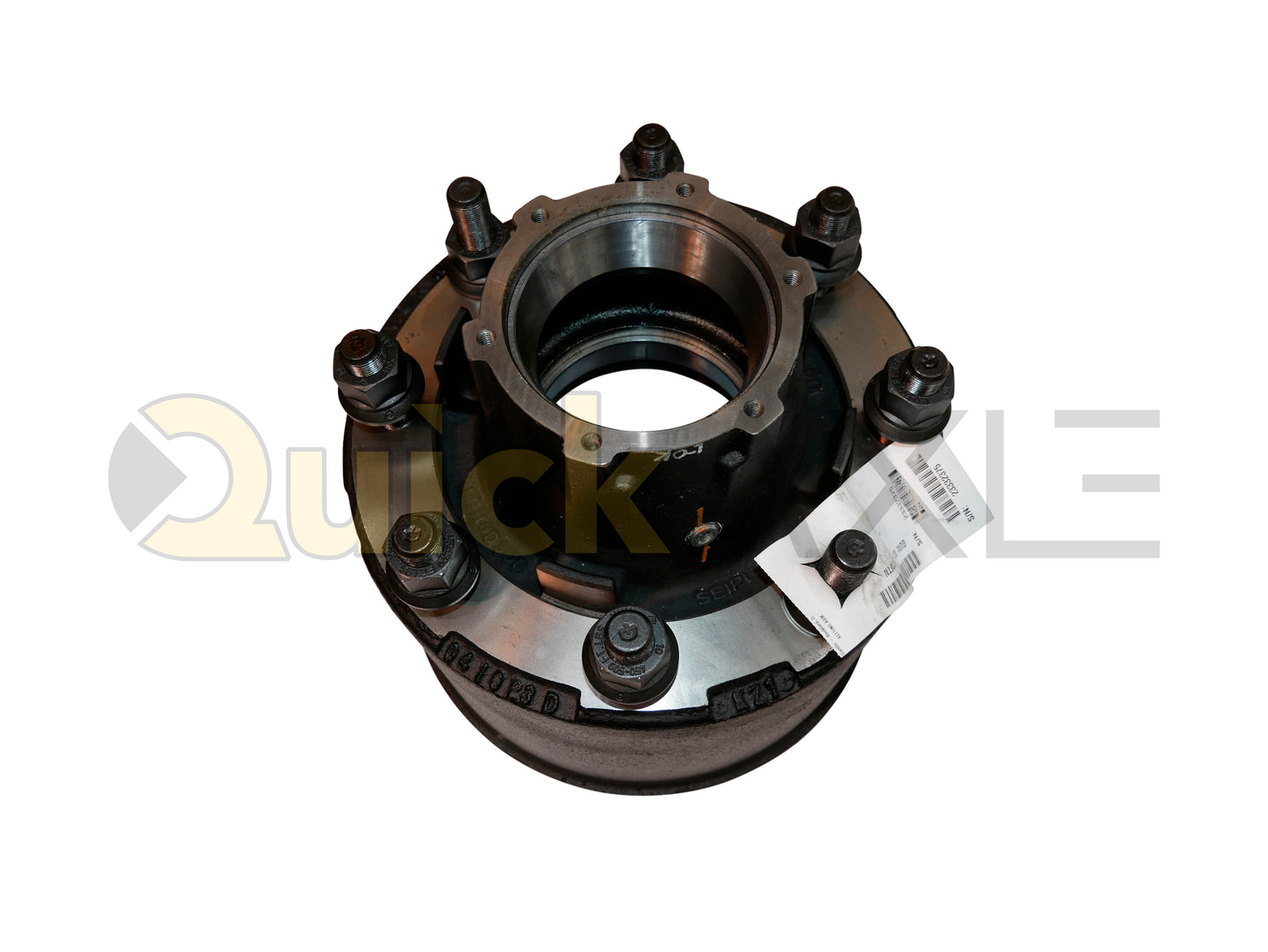 Hub and Drum Assemblies, KIC, Hub Pilot, N Spindle, Cast Iron, 12.25" x 7.5" Brake Size