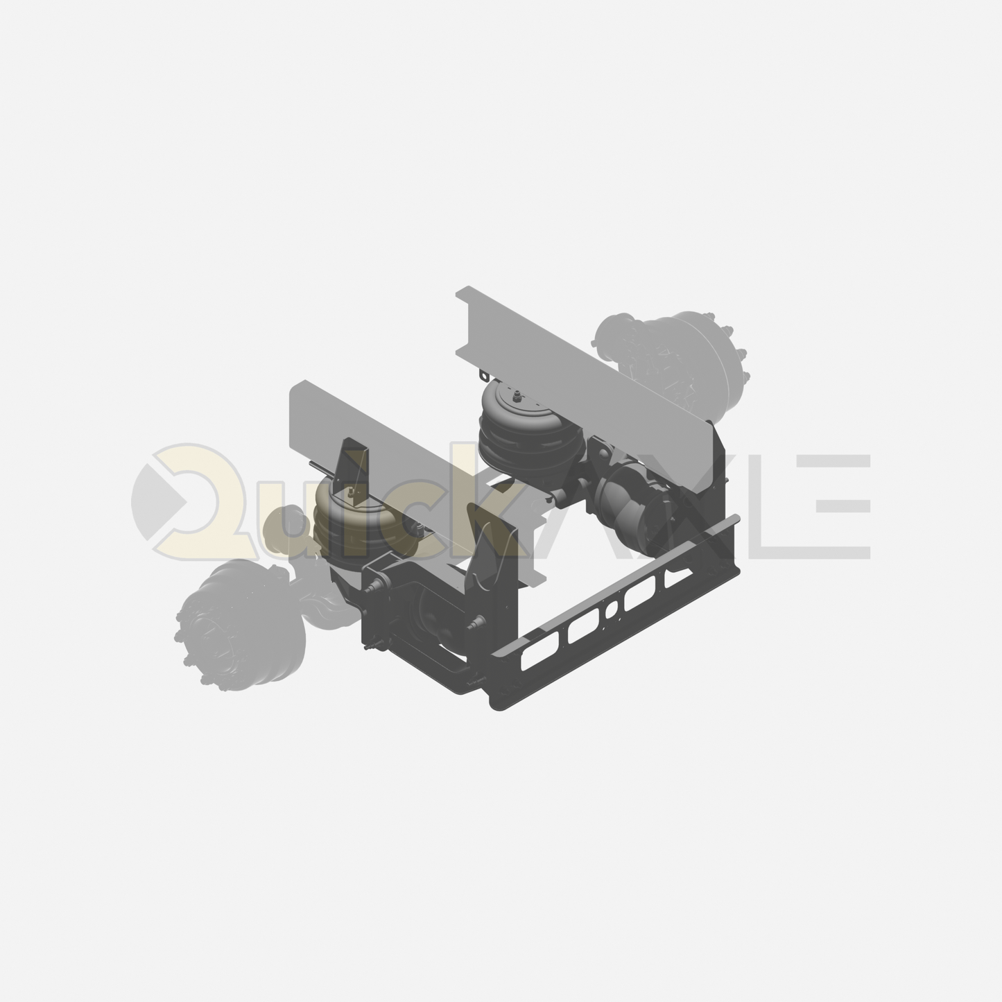 Ridewell RSS-236 13.2K Self-Steering Truck Lift Axle Suspension - Bolt-On - 2361000