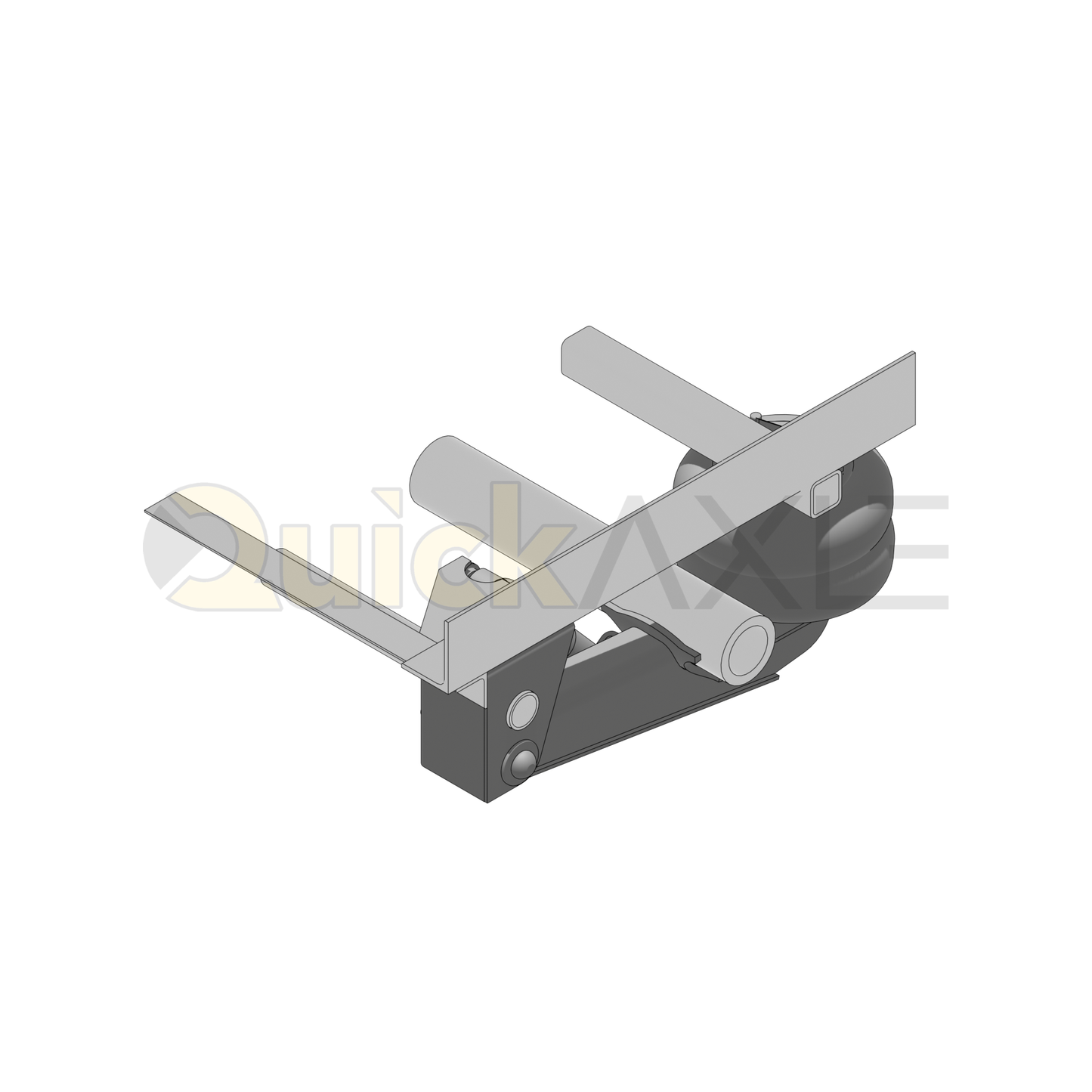 Ridewell RAR-244 Trailer Underslung Air Ride Suspension - Non-Steerable - 8,000 lb Capacity - 2440003