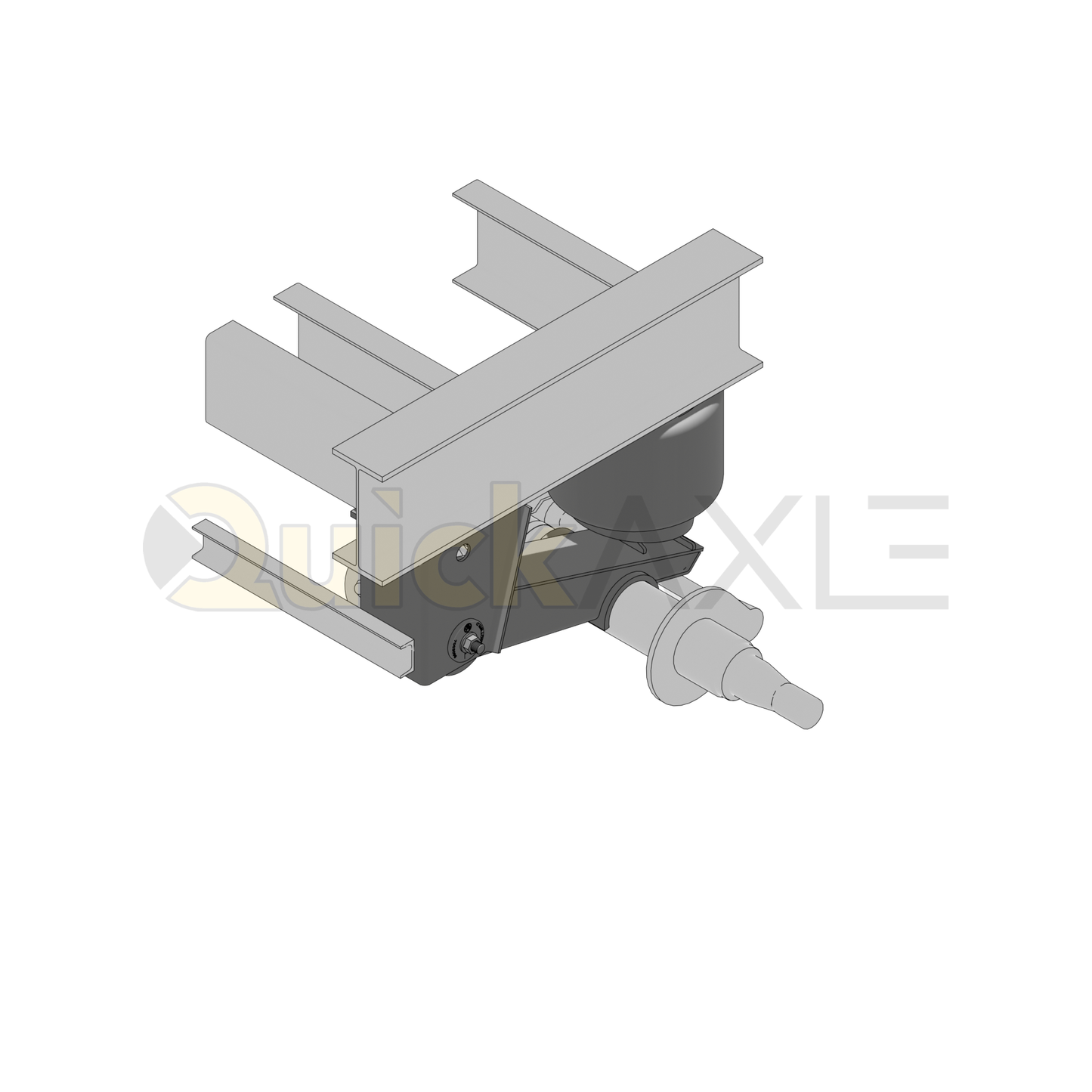 Ridewell RAR-260HT Trailer Overslung Air Ride Suspension - Non-Steerable - 25,000 lb Capacity - 2600117