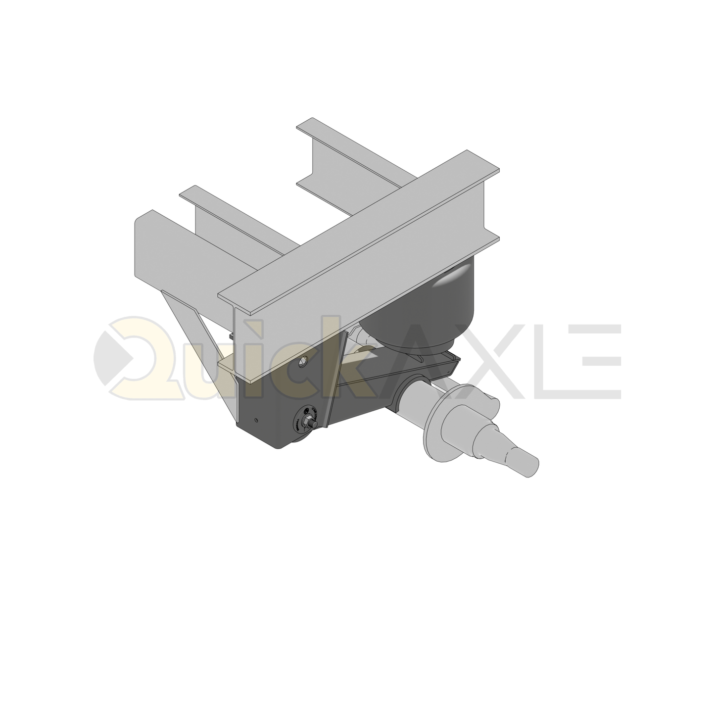Ridewell RAR-260HT Trailer Overslung Air Ride Suspension - Non-Steerable - 25,000 lb Capacity - 2601117+E