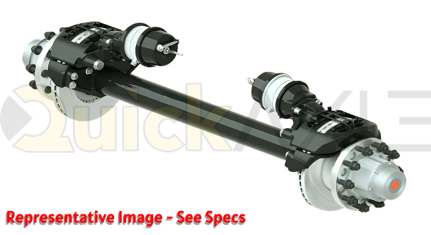 Disc Brake Axle Assembly, 71.5 Axle Track, Bendix LTCalipers, 23k Beam, Straight Beam With 5 in Dia and P spindle 164122LB007
