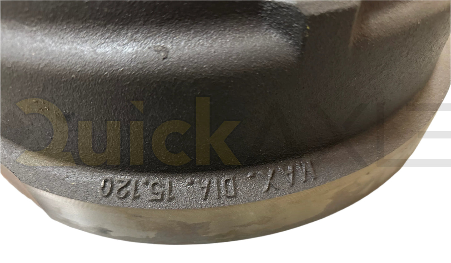 Drum, Webb, M22, 10 Stud Quantity, 11.25 (285.75) Stud Base Circle, Cast Iron, 15.0" x 4.0" Brake Size