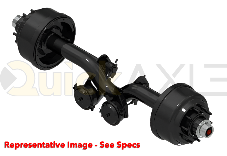 Drum Brake Axle Assembly, 71.5 Axle Track, 16.5x7.0 Brakes, 20k Beam, 6.25" Bent Tube With 5 in Dia and N Spindle 1647511F011