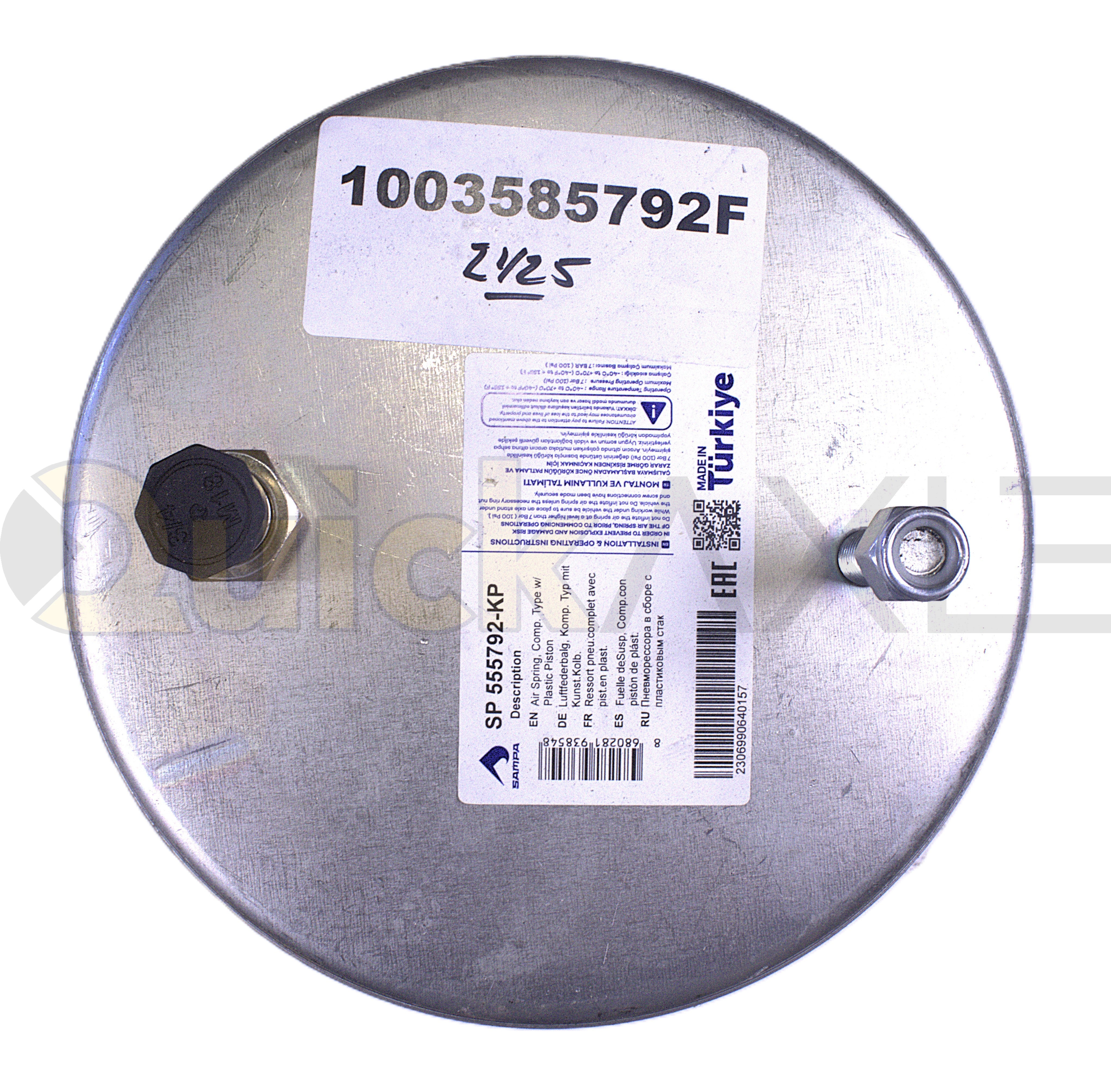 Air Spring for W01-358-5792 (555792-KP-504) - 1003585792F – QuickAxle