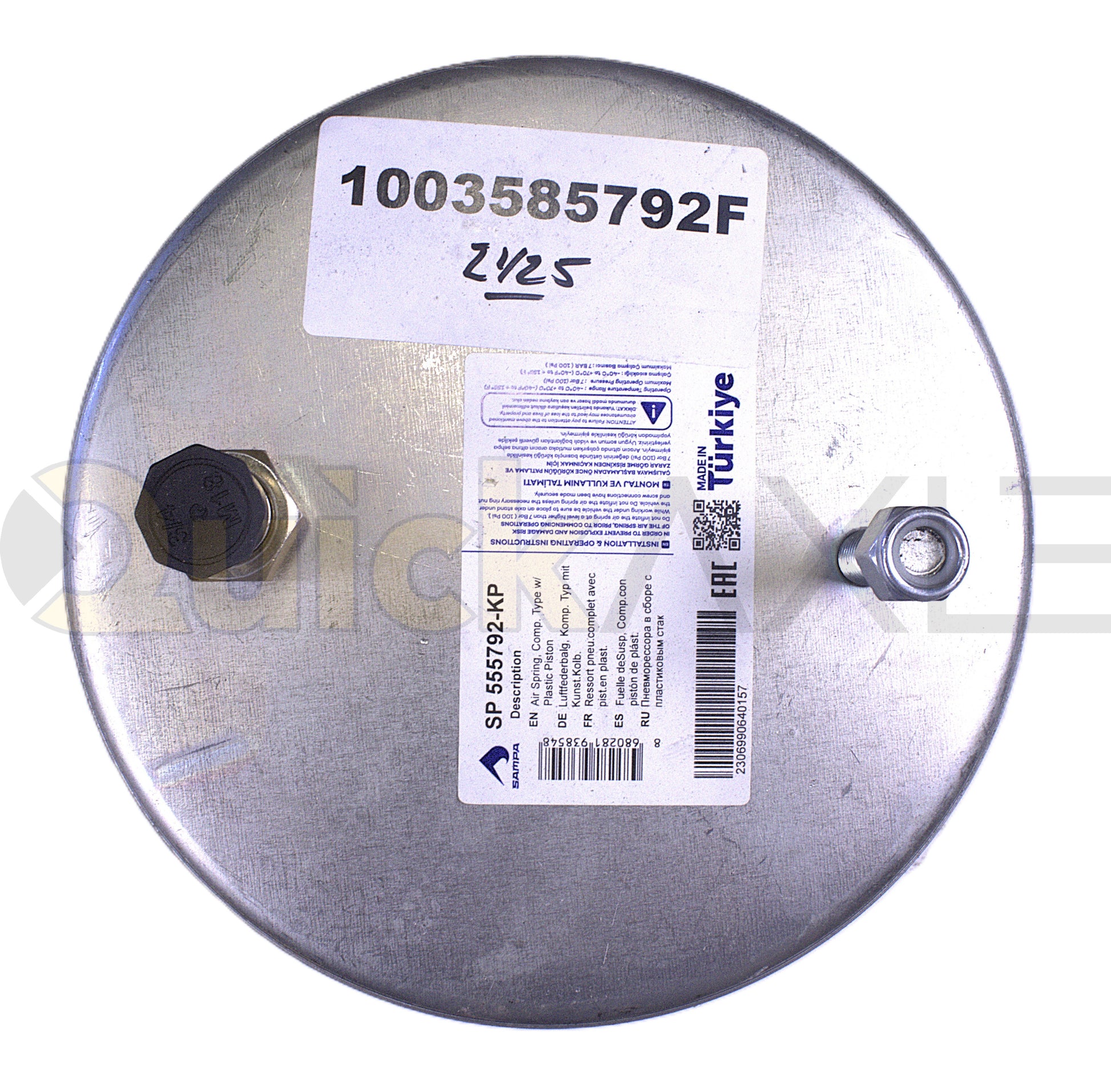 Air Springs, W01-358-5792, 555792-KP-504 - 1003585792F
