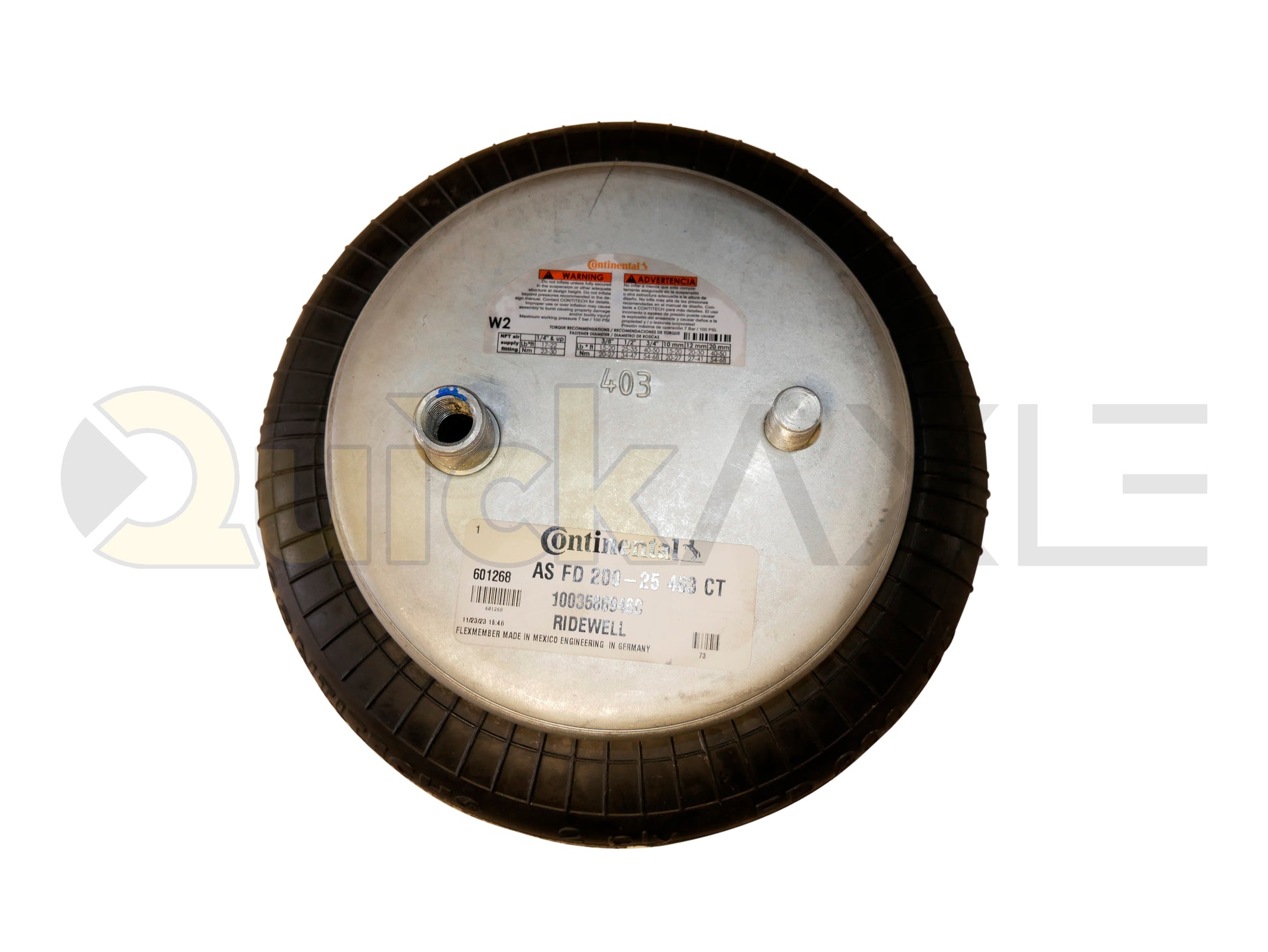 Air Springs, 2B9-254, W01-358-6946, FD 200-25 463 CT