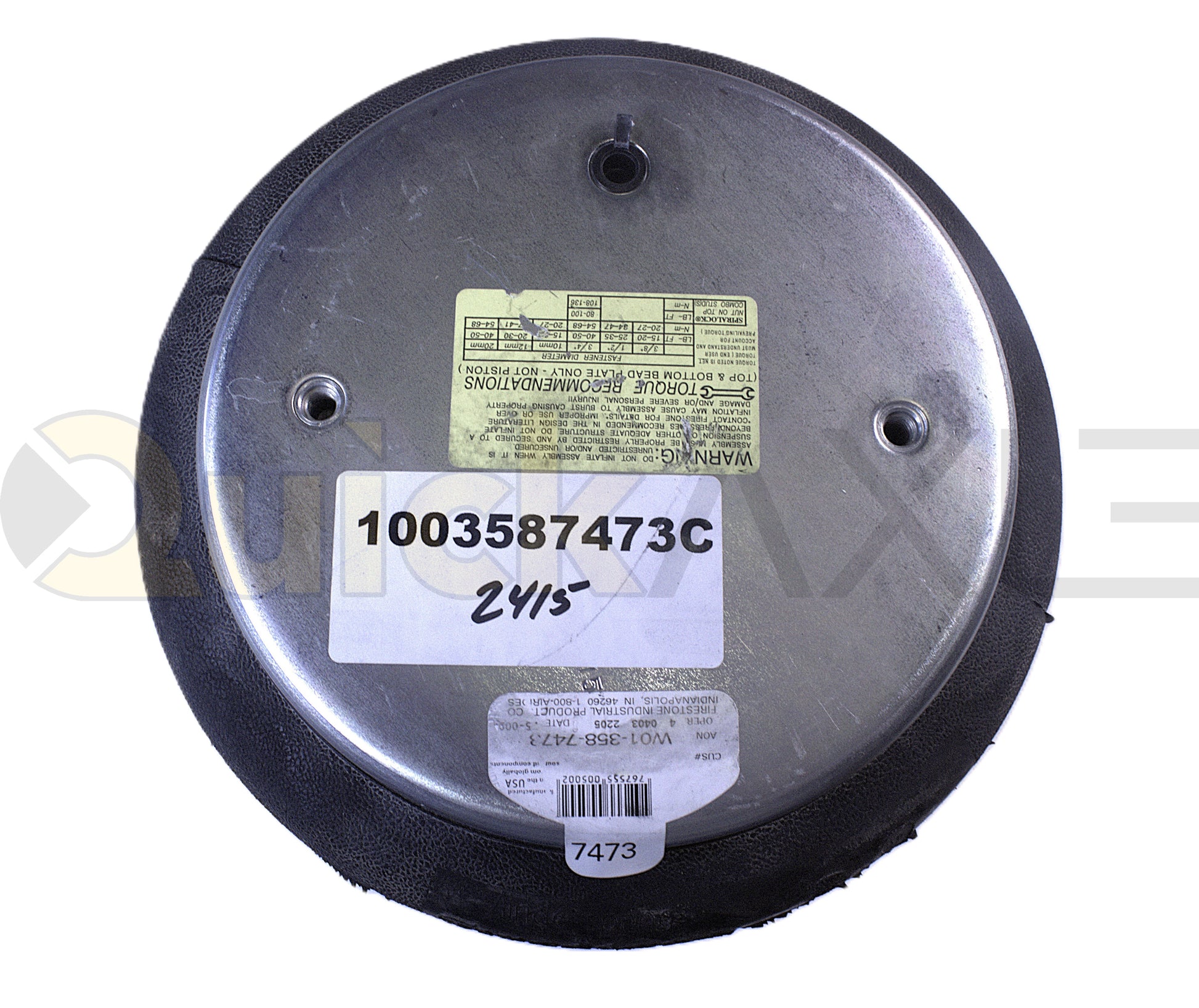 Air Springs, 2B12-428, W01-358-7473  - 1003587473C