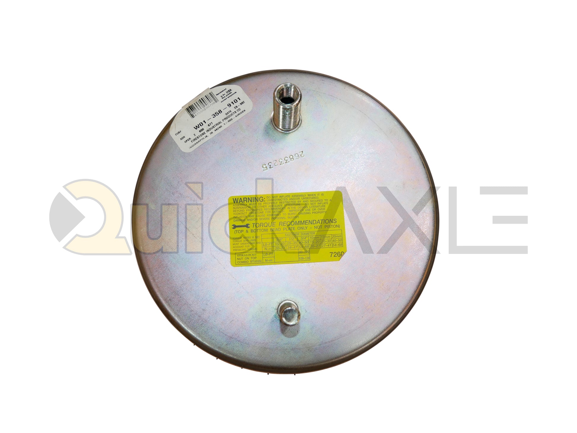 Air Springs, 1R12-103, W01-358-9101, 9 10-19 P 315