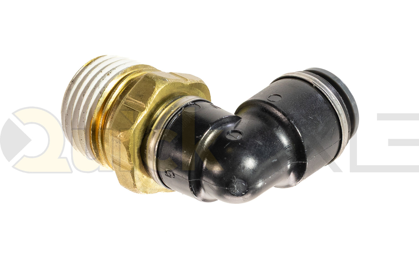 SMC 90-Degree Elbow, 1/2 NPT x 3/8 PTC KV2L11-37S