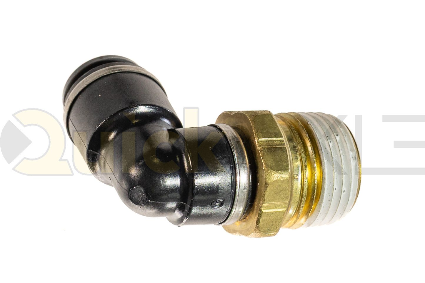 SMC 90-Degree Elbow, 1/2 NPT x 3/8 PTC KV2L11-37S