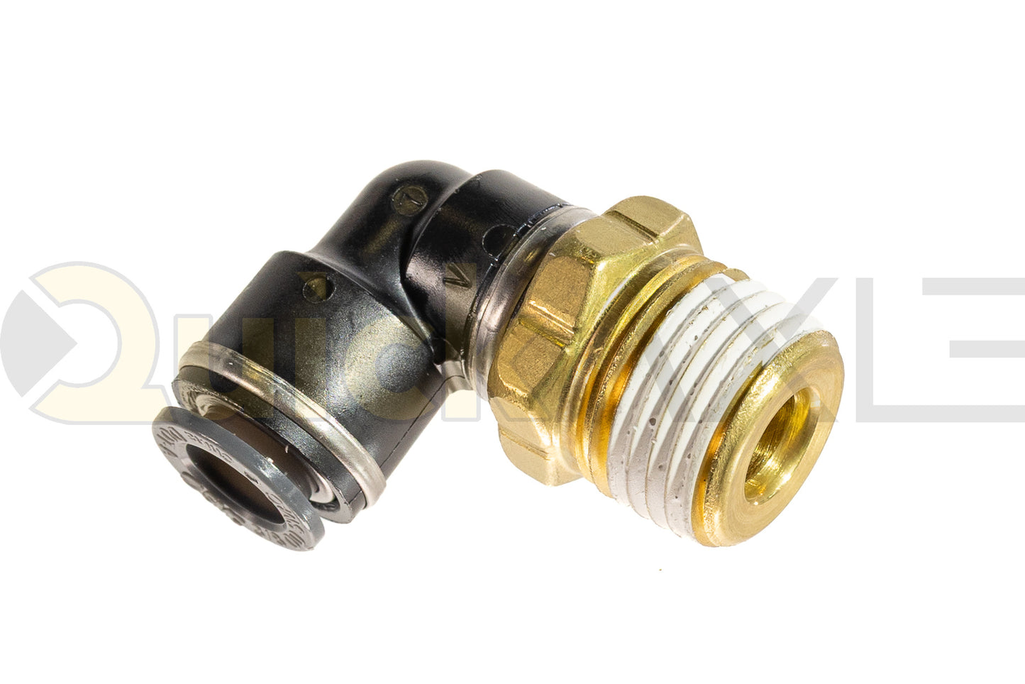 SMC 90-Degree Elbow, 1/2 NPT x 3/8 PTC KV2L11-37S