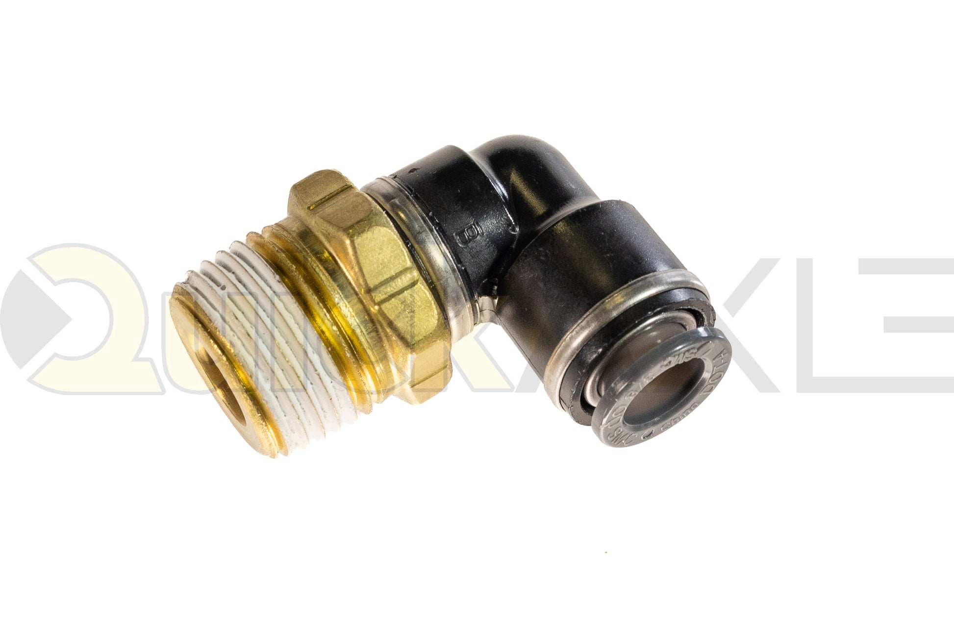 SMC 90-Degree Elbow, 1/2 NPT x 3/8 PTC KV2L11-37S