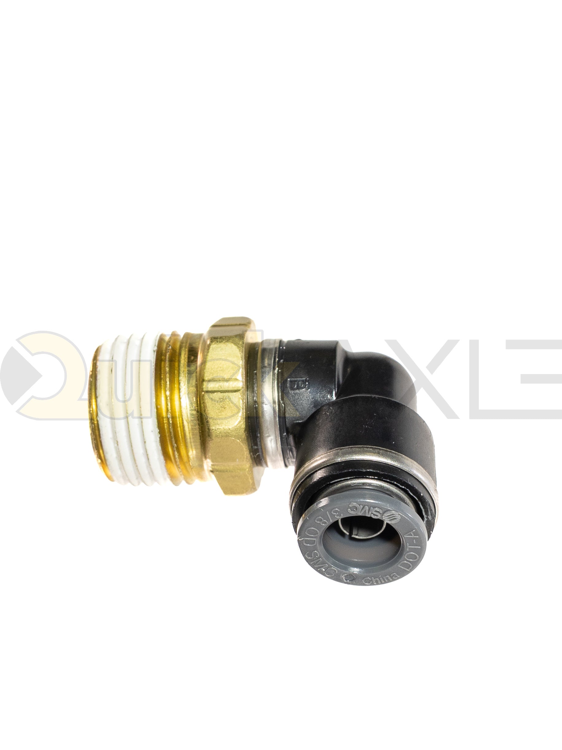 SMC 90-Degree Elbow, 1/2 NPT x 3/8 PTC KV2L11-37S