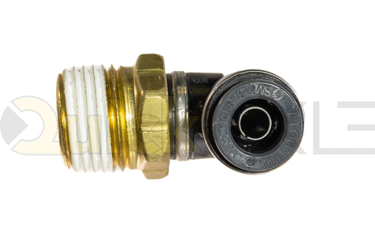 SMC 90-Degree Elbow, 1/2 NPT x 3/8 PTC KV2L11-37S