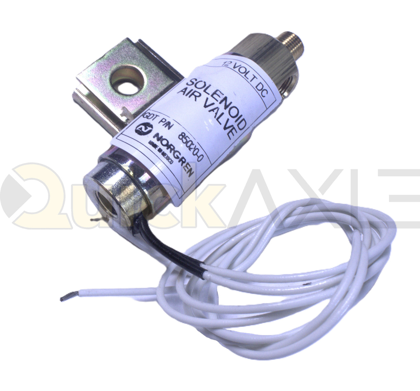 LACM Solenoid Valve - 3-way, 12 VDC, 1/8" NPTF, flying leads - 1230239