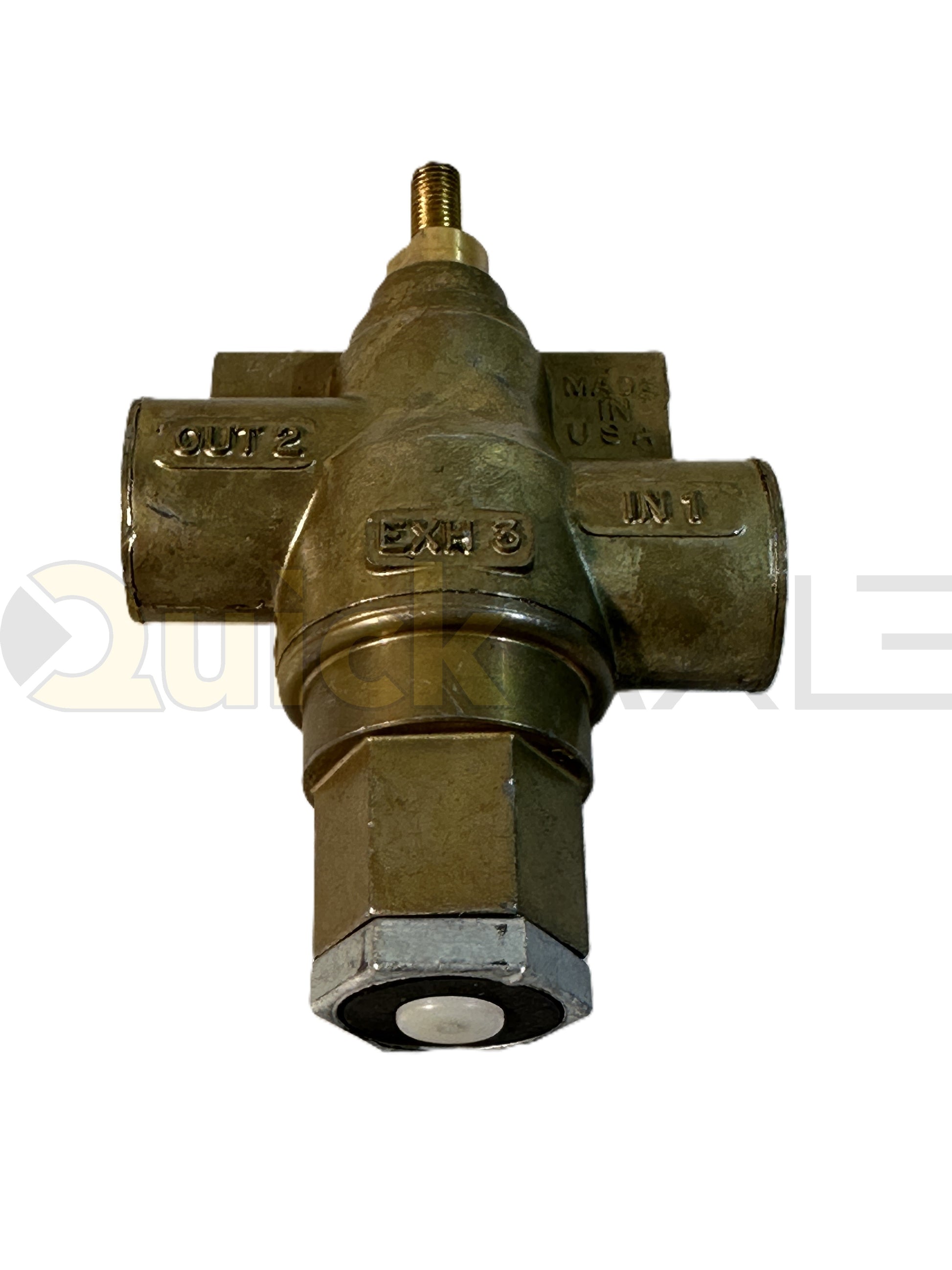 Manual Suspension Control Valve, Sealco 17610, Pull to Exhaust / Push to Fill, 3/8" NPT inlet & outlet, panel-mount knob  -1230243