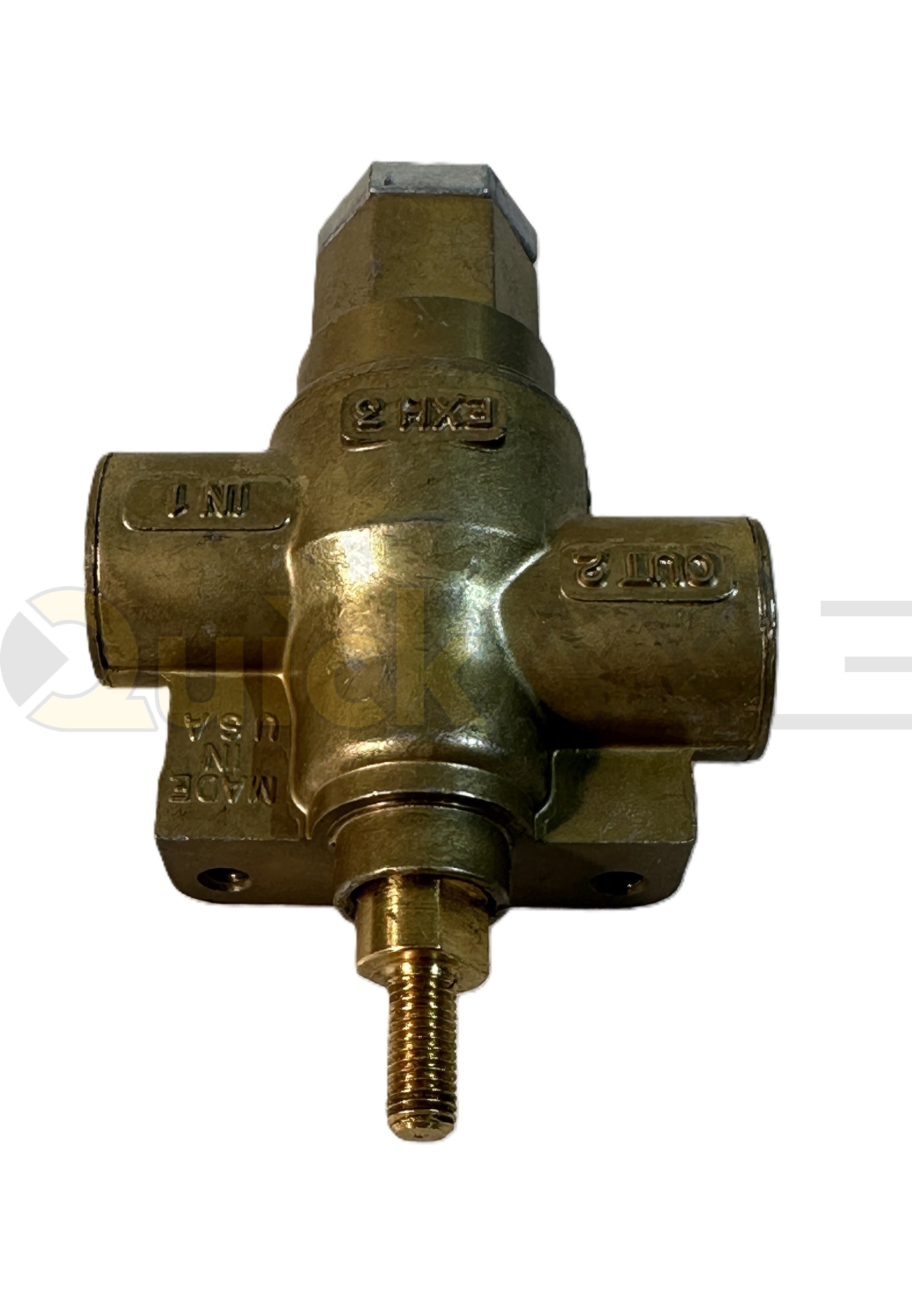 Manual Suspension Control Valve, Sealco 17610, Pull to Exhaust / Push to Fill, 3/8" NPT inlet & outlet, panel-mount knob  -1230243