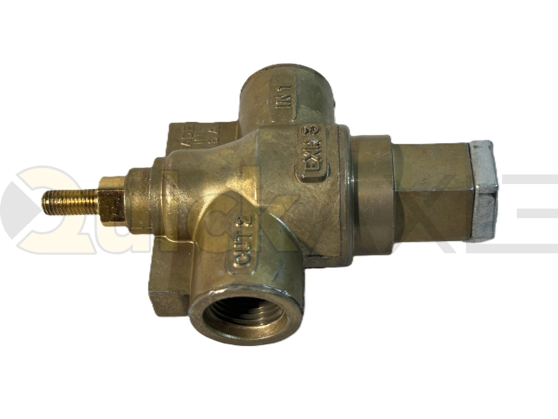 Manual Suspension Control Valve, Sealco 17610, Pull to Exhaust / Push to Fill, 3/8" NPT inlet & outlet, panel-mount knob  -1230243