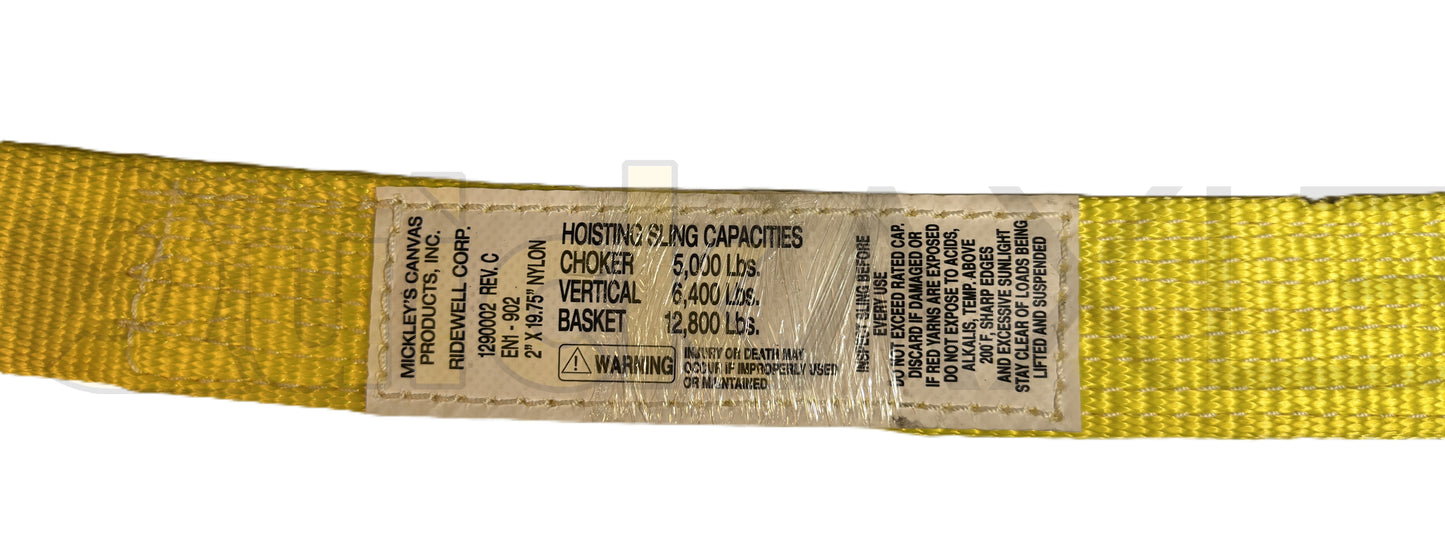 Shock Restraint Strap (Pair), 2″ wide × 19.5–20″ long, 1-ply - 1290002