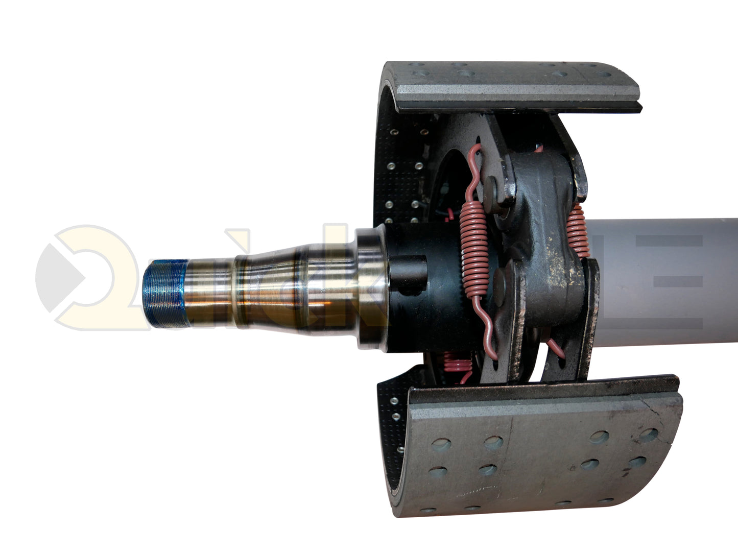 Drum Brake Axle, 77.5 Axle Track, 12.25"x7.5" Brakes, 23k Beam, Straight With 5 in Dia and N Spindle