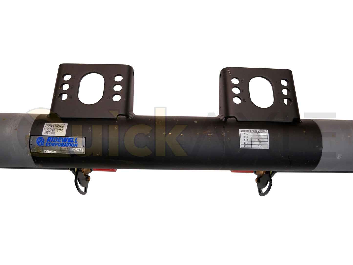 Drum Brake Axle, 77.5 Axle Track, 12.25"x7.5" Brakes, 23k Beam, Straight With 5 in Dia and N Spindle
