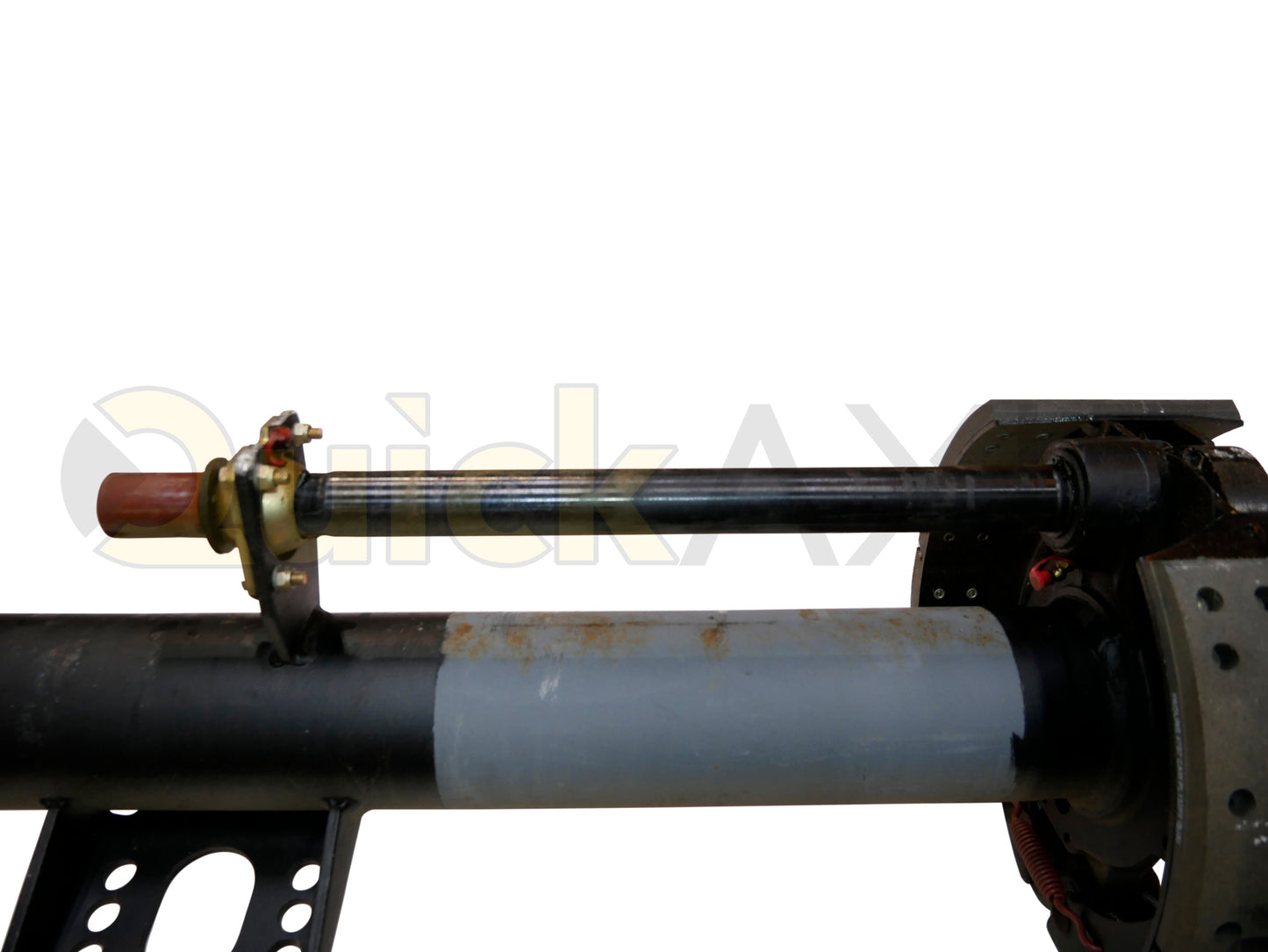 Drum Brake Axle, 75.5 Axle Track, 16.5"x7.0" Brakes, 23k Beam, Straight With 5 in Dia and N Spindle