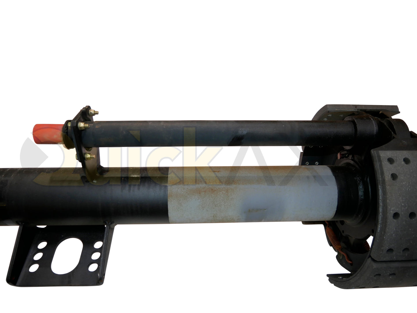 Drum Brake Axle, 77.5 Axle Track, 16.5"x7.0" Brakes, 25k Beam, Straight With 5 in Dia and N Spindle