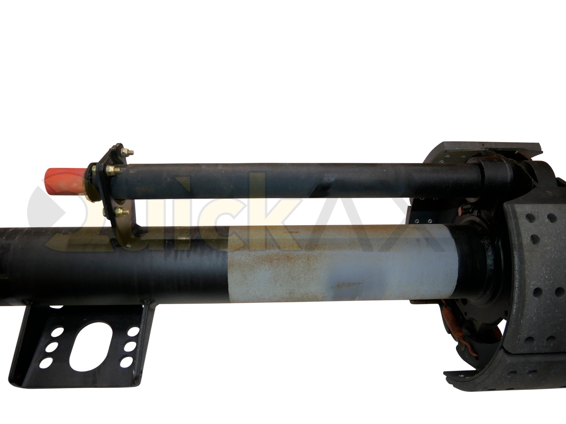 Drum Brake Axle, 77.5 Axle Track, 16.5"x7.0" Brakes, 25k Beam, Straight With 5 in Dia and N Spindle