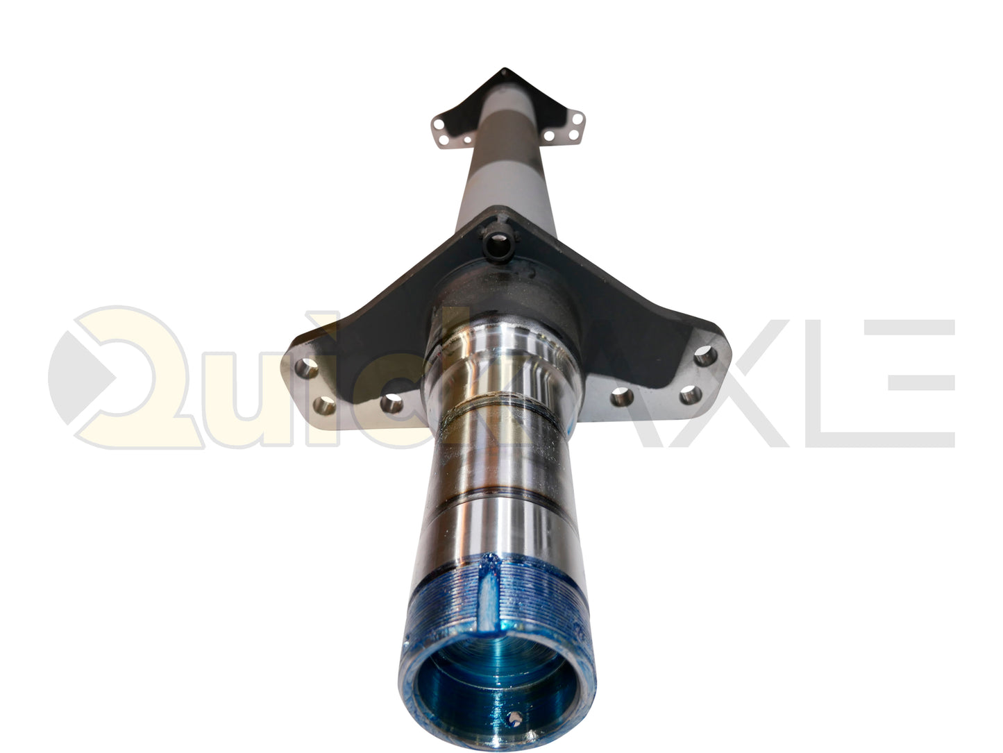 Air Disc Brake Axle, 71.5 Axle Track, QuickAxle Universal Mounting Pattern Brake Flange, 23k Beam, Straight With 5 in Dia and P Spindle