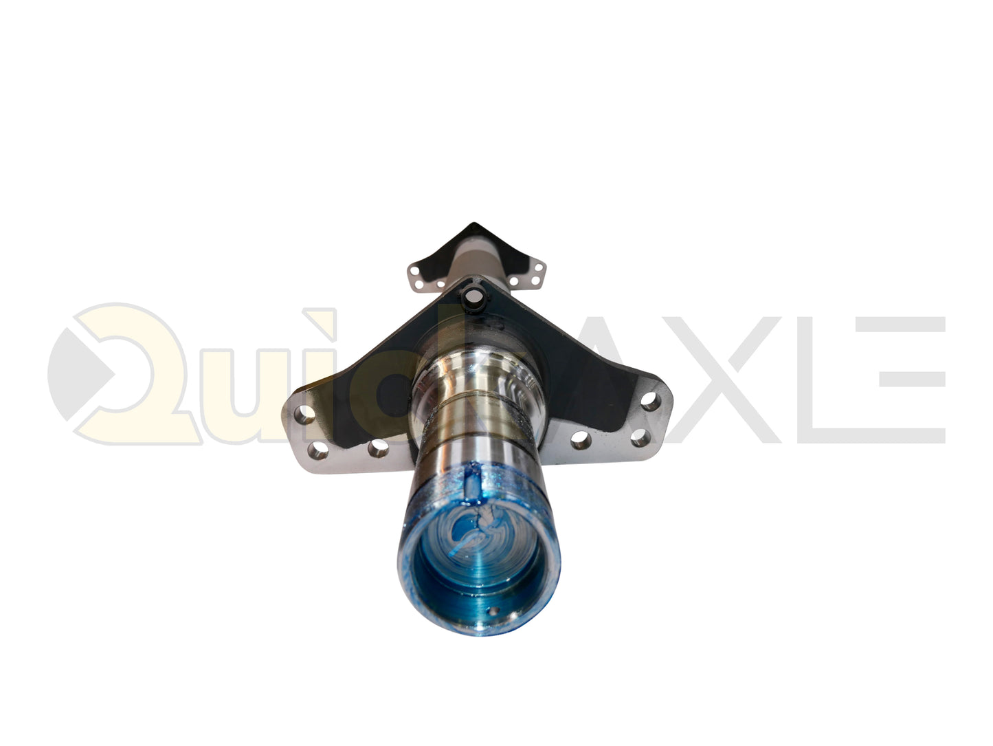 Air Disc Brake Axle, 71.5 Axle Track, QuickAxle Universal Mounting Pattern Brake Flange, 23k Beam, Straight With 5 in Dia and P Spindle