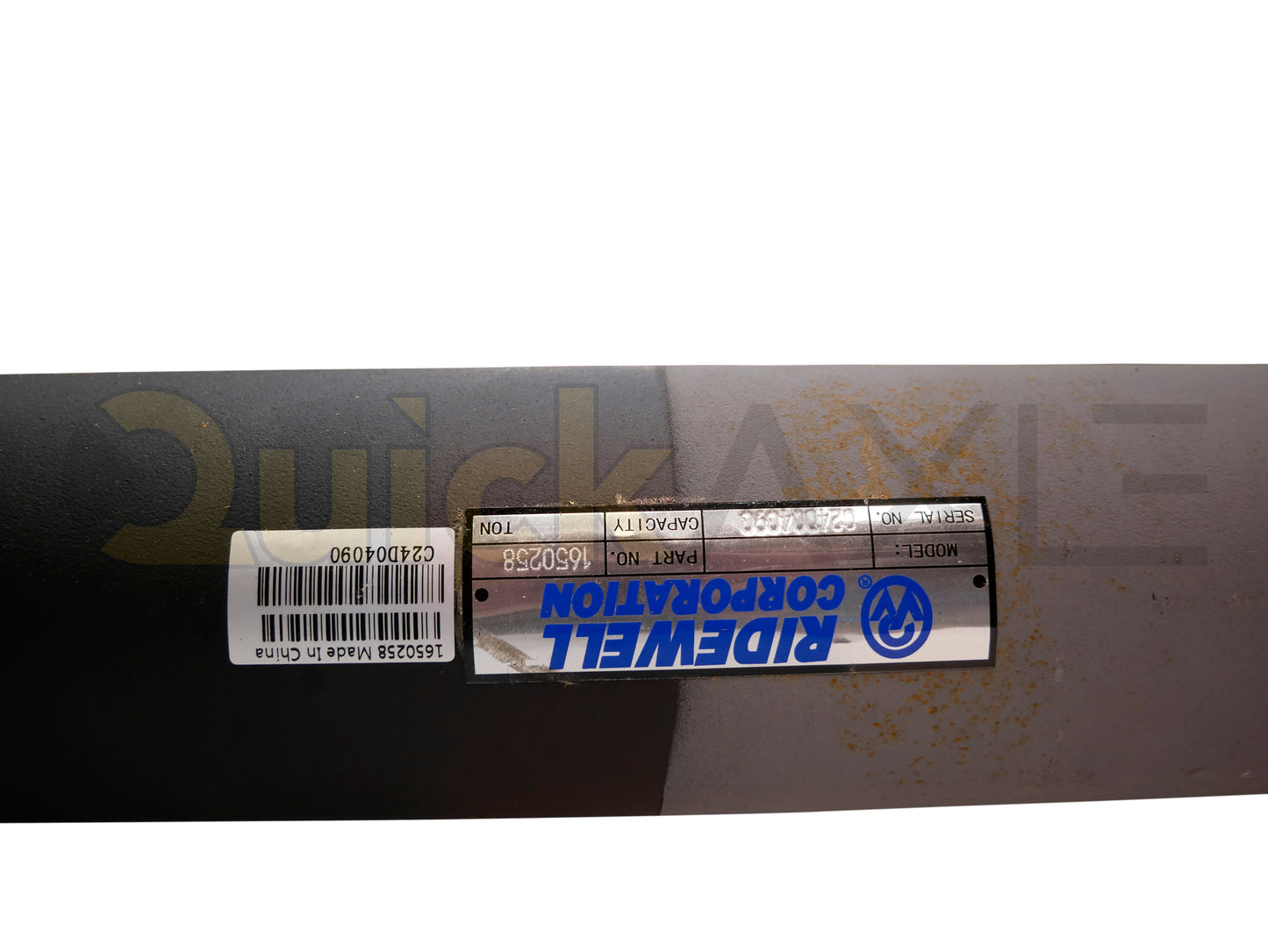 Air Disc Brake Axle, 71.5 Axle Track, QuickAxle Universal Mounting Pattern Brake Flange, 23k Beam, Straight With 5 in Dia and P Spindle