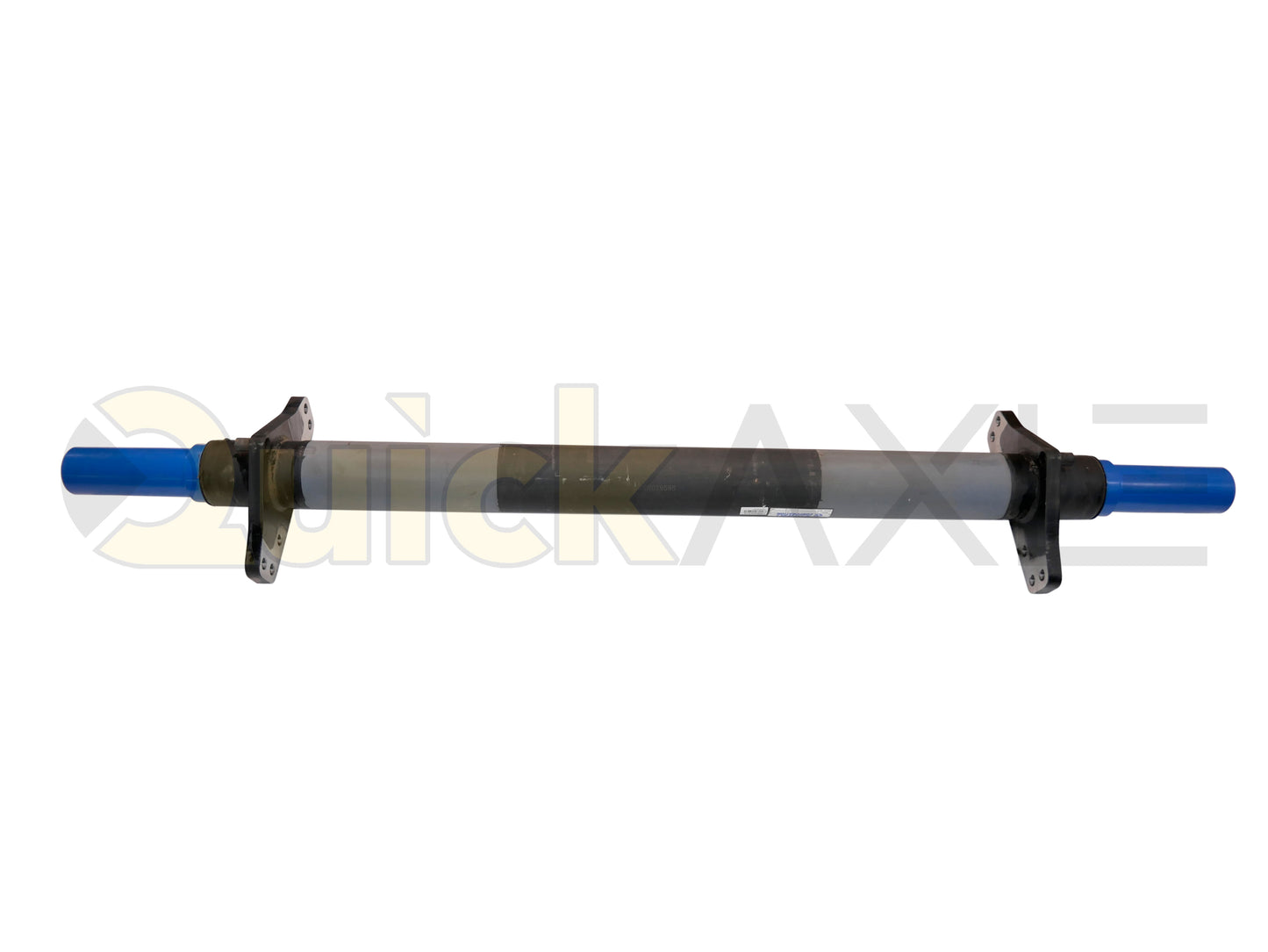 Air Disc Brake Axle, 75.5 Axle Track, QuickAxle Universal Mounting Pattern Brake Flange, 23k Beam, Straight With 5 in Dia and P Spindle