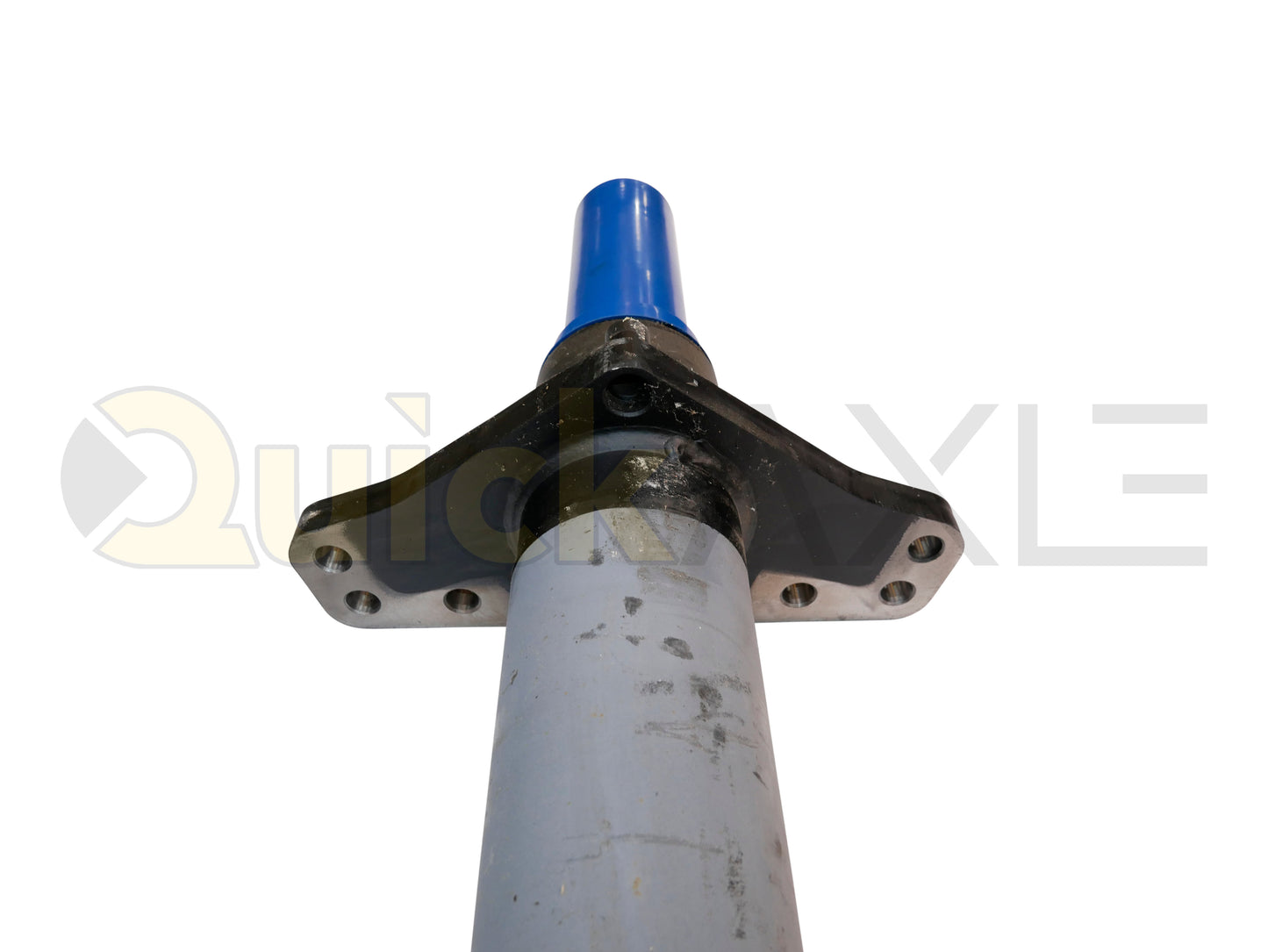 Air Disc Brake Axle, 77.5 Axle Track, QuickAxle Universal Mounting Pattern Brake Flange, 25k Beam, Straight With 5 in Dia and P Spindle