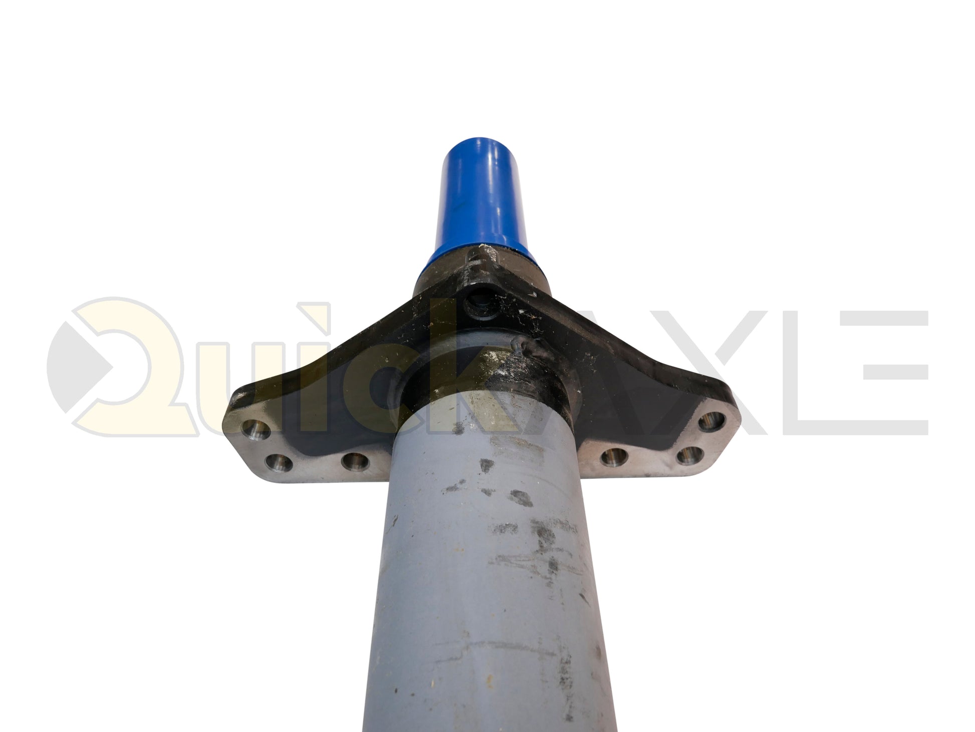 Air Disc Brake Axle, 77.5 Axle Track, QuickAxle Universal Mounting Pattern Brake Flange, 25k Beam, Straight With 5 in Dia and P Spindle