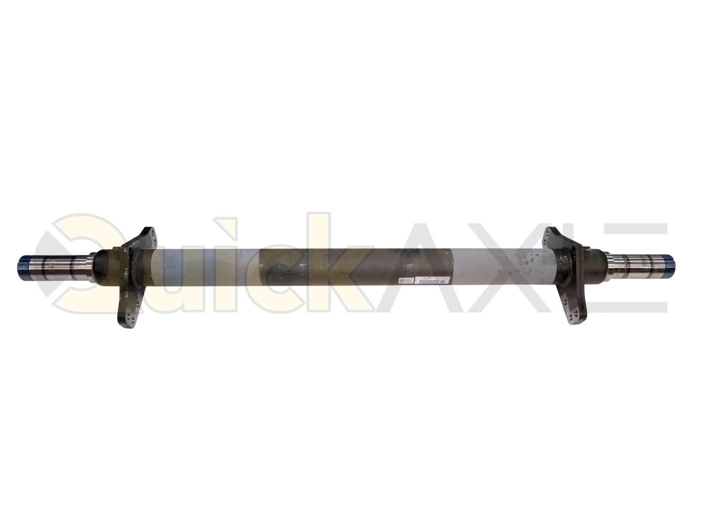 Air Disc Brake Axle, 77.5 Axle Track, QuickAxle Universal Mounting Pattern Brake Flange, 25k Beam, Straight With 5 in Dia and P Spindle