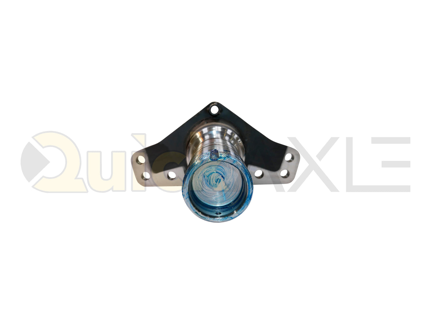 Air Disc Brake Axle, 77.5 Axle Track, QuickAxle Universal Mounting Pattern Brake Flange, 25k Beam, Straight With 5 in Dia and P Spindle