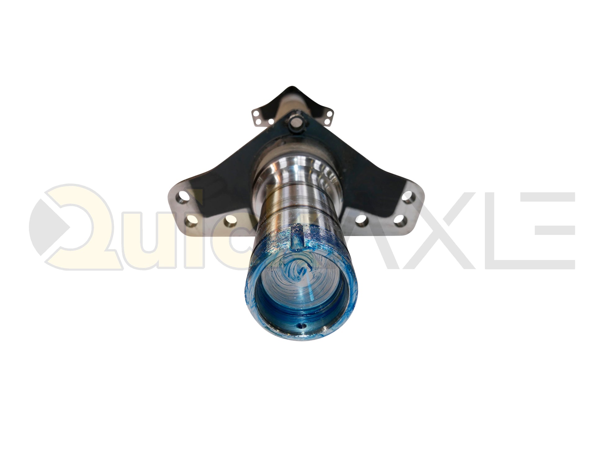 Air Disc Brake Axle, 77.5 Axle Track, QuickAxle Universal Mounting Pattern Brake Flange, 25k Beam, Straight With 5 in Dia and P Spindle