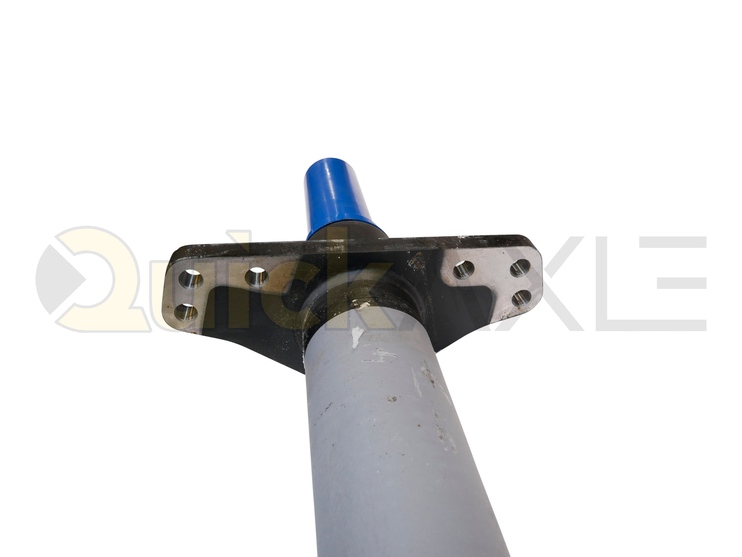 Air Disc Brake Axle, 71.5 Axle Track, QuickAxle Universal Mounting Pattern Brake Flange, 25k Beam, Straight With 5 in Dia and P Spindle