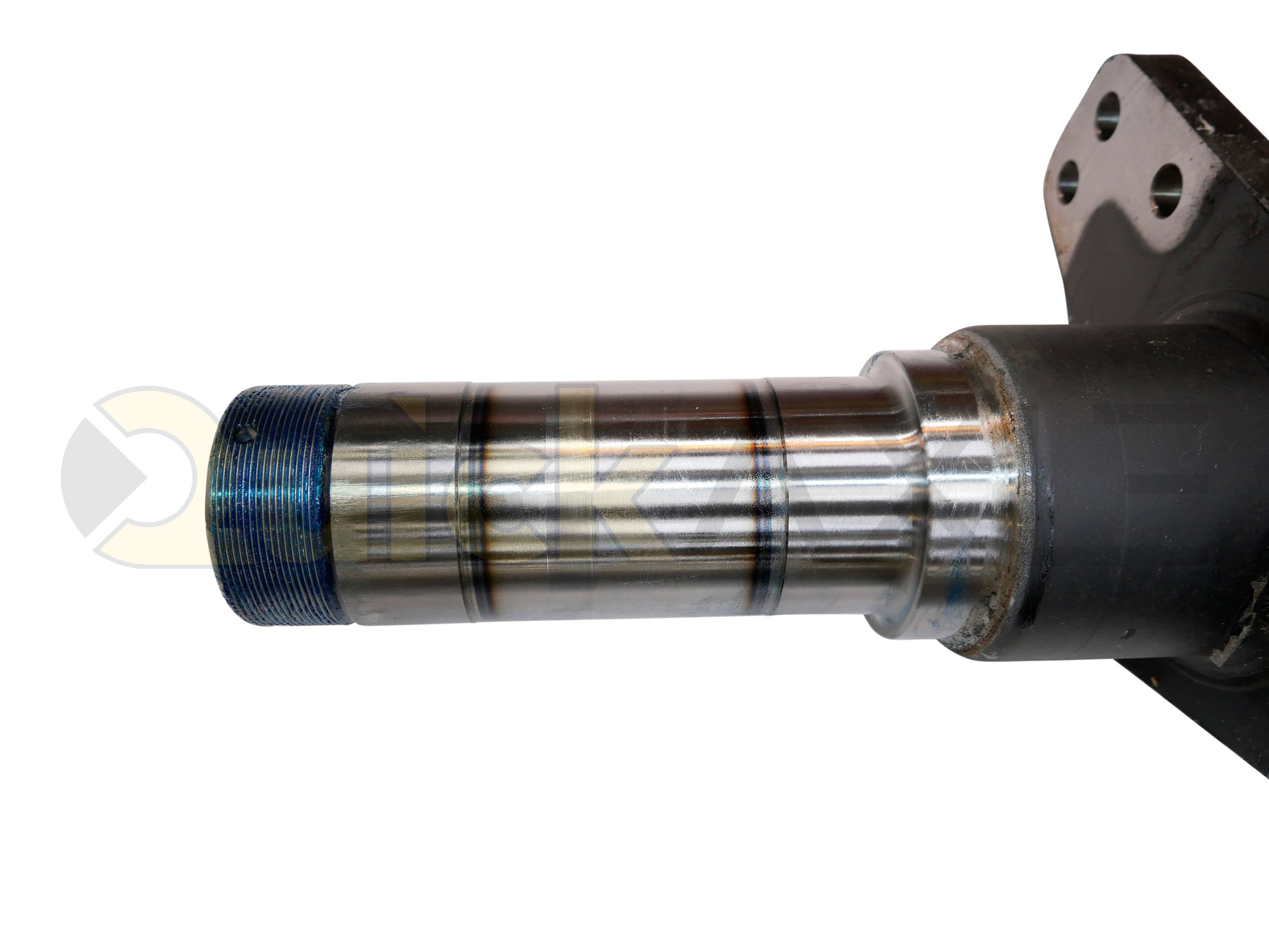Air Disc Brake Axle, 71.5 Axle Track, QuickAxle Universal Mounting Pattern Brake Flange, 25k Beam, Straight With 5 in Dia and P Spindle