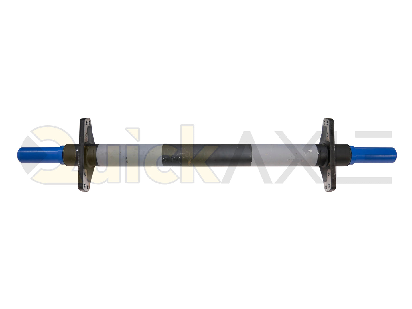 Air Disc Brake Axle, 71.5 Axle Track, QuickAxle Universal Mounting Pattern Brake Flange, 25k Beam, Straight With 5 in Dia and P Spindle