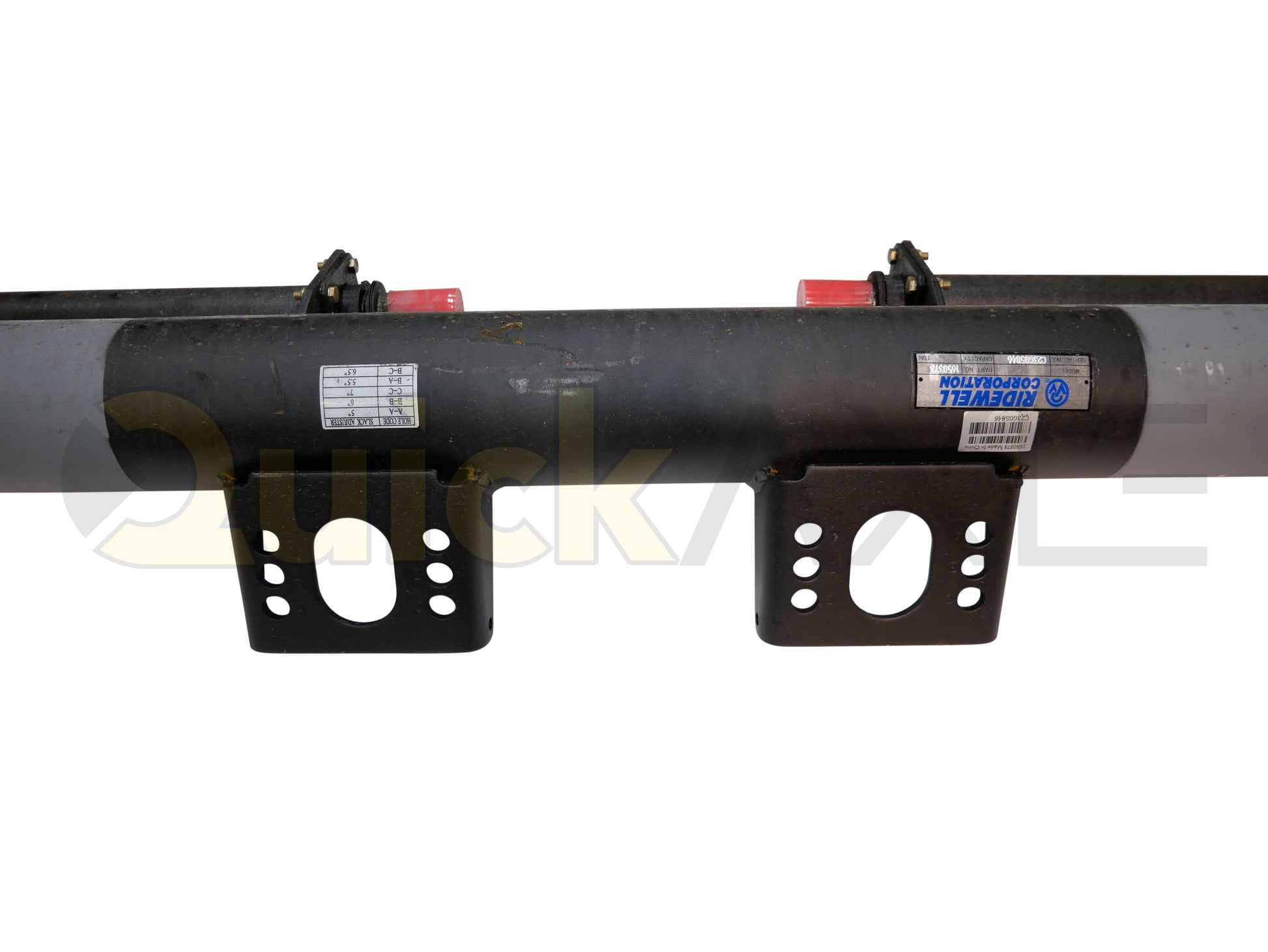 Drum Brake Axle, 77.5 Axle Track, 16.5"x7.0" Brakes, 25k Beam, Straight With 5 in Dia and P Spindle