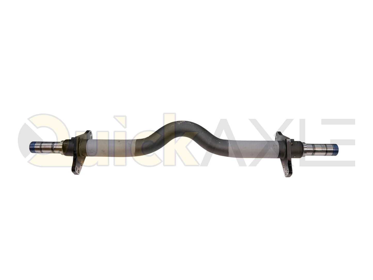 Air Disc Brake Axle, 77.5 Axle Track, QuickAxle Universal Mounting Pattern Brake Flange, 22.5k Beam, 6.25 Bent Tube With 5 in Dia and P Spindle