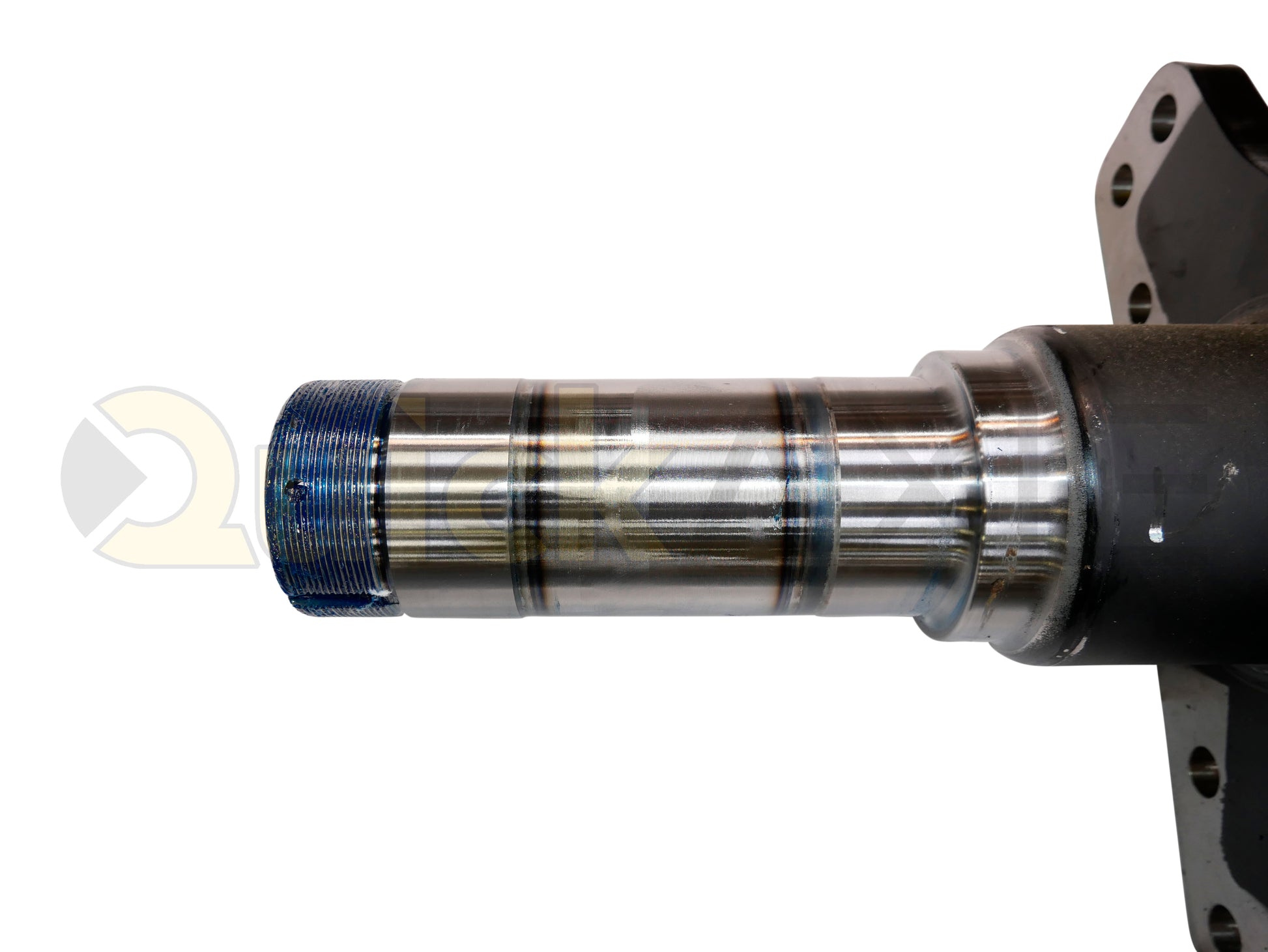 Air Disc Brake Axle, 77.5 Axle Track, QuickAxle Universal Mounting Pattern Brake Flange, 22.5k Beam, 6.25 Bent Tube With 5 in Dia and P Spindle