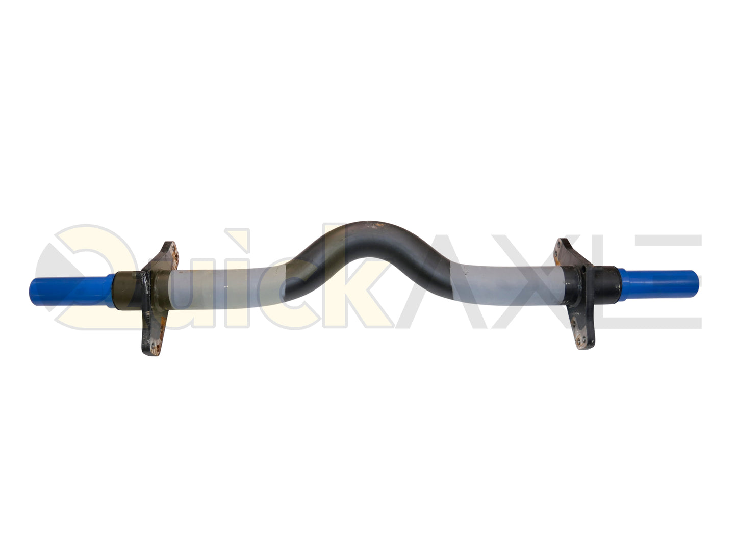 Air Disc Brake Axle, 71.5 Axle Track, QuickAxle Universal Mounting Pattern Brake Flange, 22.5k Beam, 6.25 Bent Tube With 5 in Dia and P Spindle